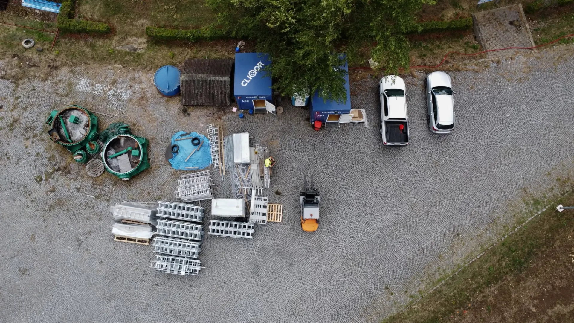 VD Nechranice - oprava kabelových lávek v kabelovém kanálu